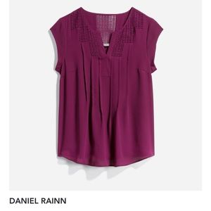 Daniel Rainn purple blouse size Large